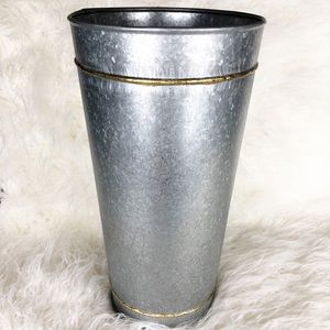 Hearth & Hand Galvanized Metal Vase New